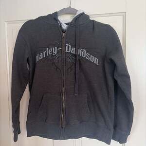 Harley-Davidson Women's Gray Full Zip Embroidered Hoodie Small